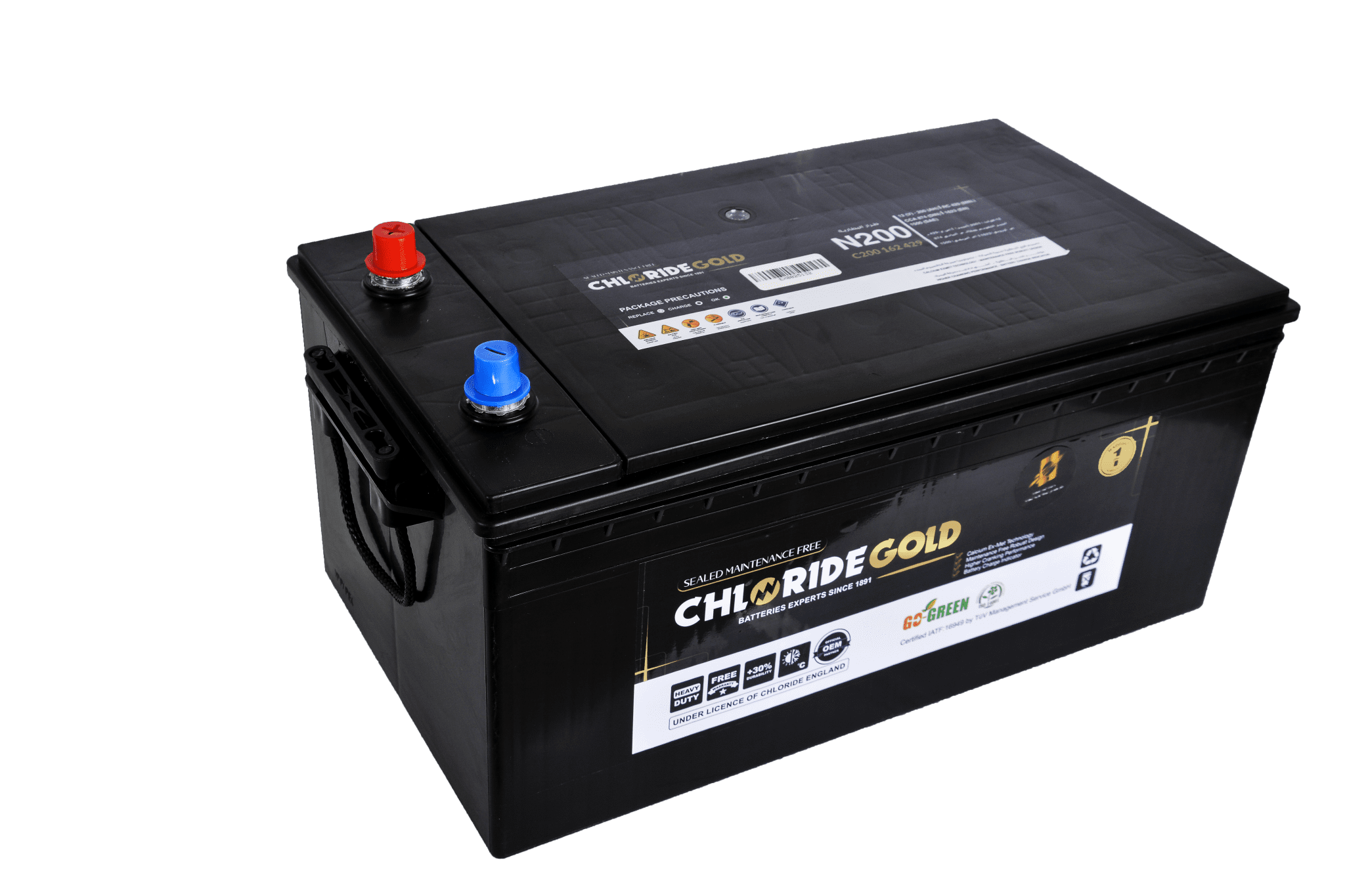 Chloride Gold Car Battery - N200 12/200 AH
