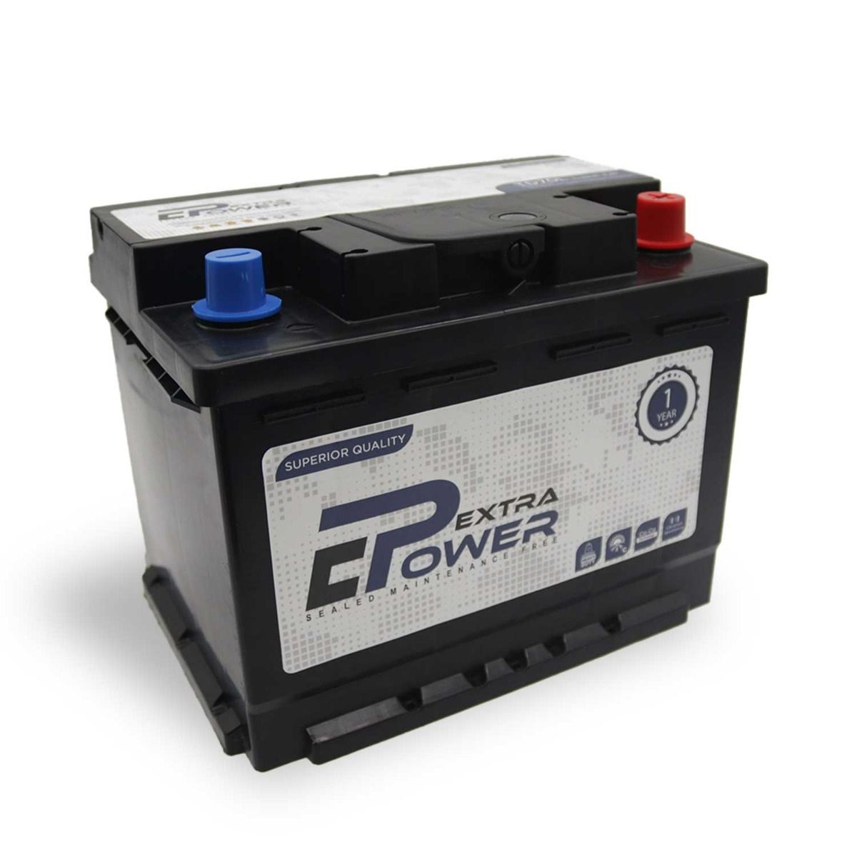 Chloride Extra Power Car Battery, 12/62 AH R- TD70L