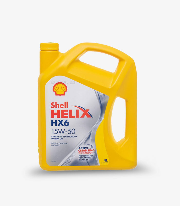 زيت موتور شل هيلكس HX6 - 15W-50 - 4 لتر